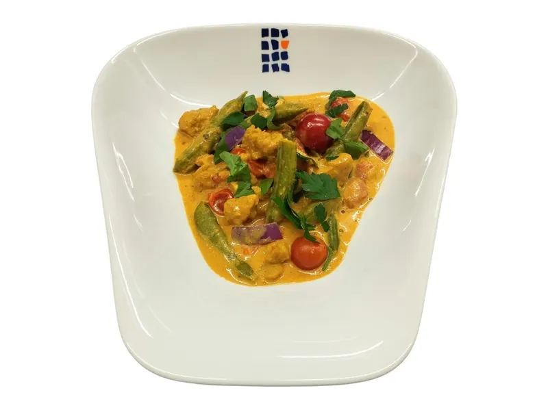 Sojageschnetzeltes in Curryrahm