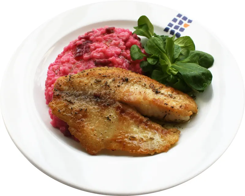 Gebratenes Fischfilet mit Salbeibutter