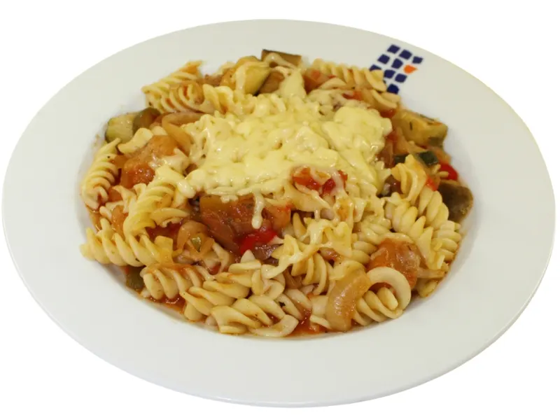Nudelgratin mit Ratatouille,