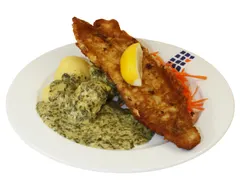 Gebratenes Fischfilet in Eihülle